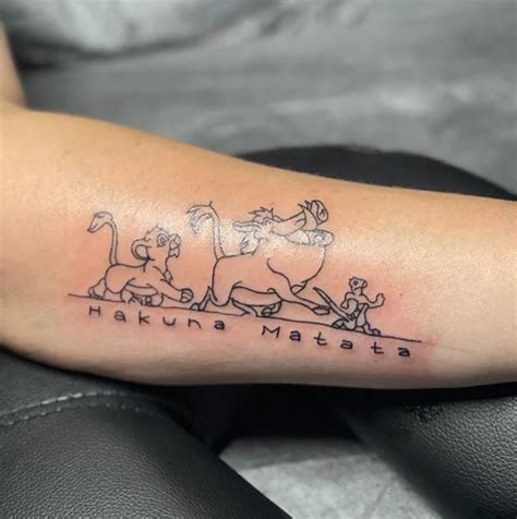 100 Striking Hakuna Matata Tattoos To Lean Back On For Nostalgia