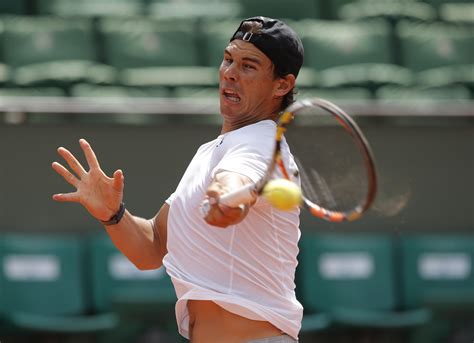 PHOTOS: Rafael Nadal Practices At French Open – Rafael Nadal Fans