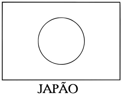Bandeira Do Japão Para Colorir - Desenhos de Bandeira do Japão para Colorir, Pintar e Imprimir - Colorir ...