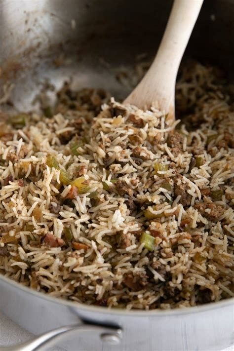 Easy Dirty Rice Recipe (Cajun Rice) - The Forked Spoon