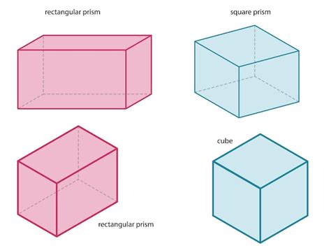 Premium Vector | Geometric shapes - rectangular prism - square prism