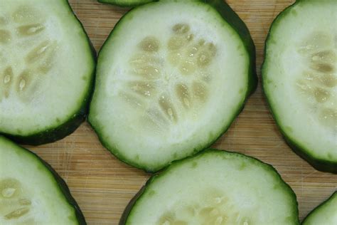 picture close  cucumber diet seed slices vegetarian