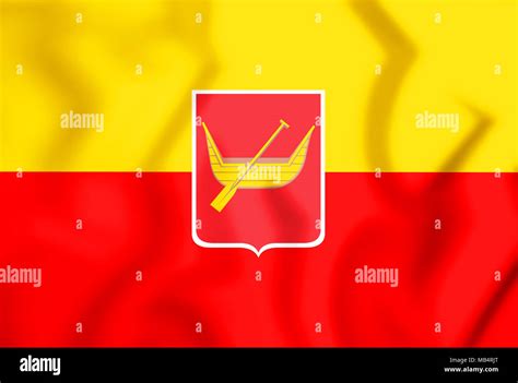 3D Flag of Lodz, Poland. 3D Illustration Stock Photo - Alamy
