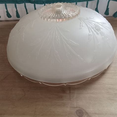 Antique Frosted Glass Lamp Shades - Etsy