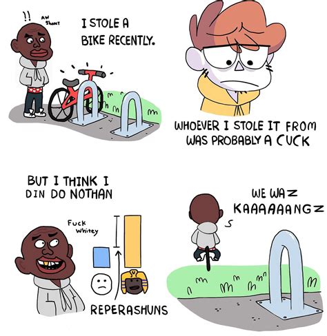 It is funny cuz blacks steal bikes 😂 : r/ComedyCemetery