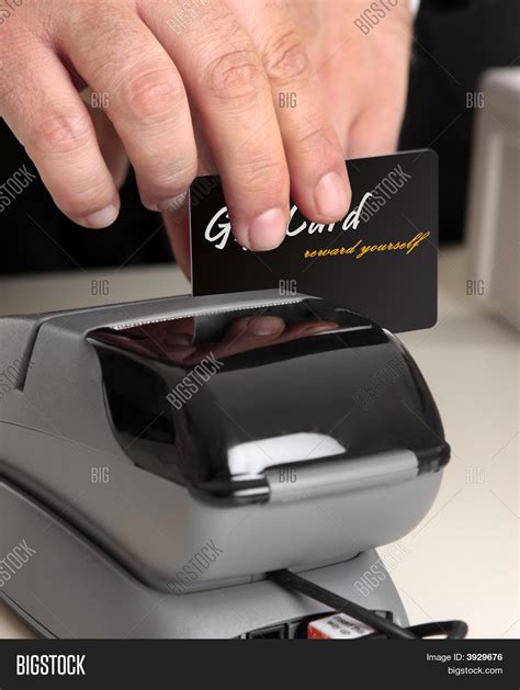 swiping card  image photo  trial bigstock