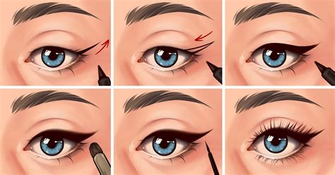 Как легко нарисовать красивые стрелки на глазах: пошаговая инструкция с ...