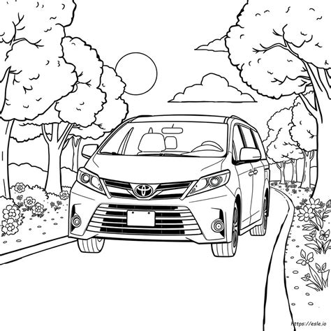 Toyota Sienna Színező Oldalak