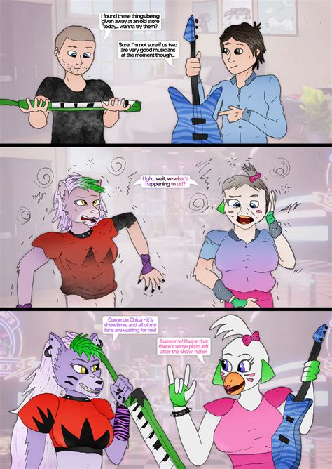 Showtime -Roxanne Wolf/Glamrock Chica TF(COLLAB) by tf-plaza on DeviantArt