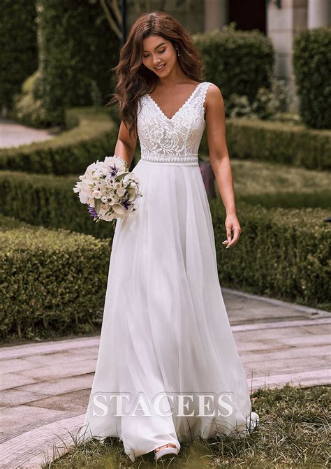 chiffon wedding dress
