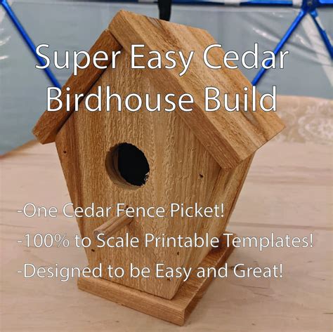 Super Easy Cedar Birdhouse Build Plans (download) - Etsy