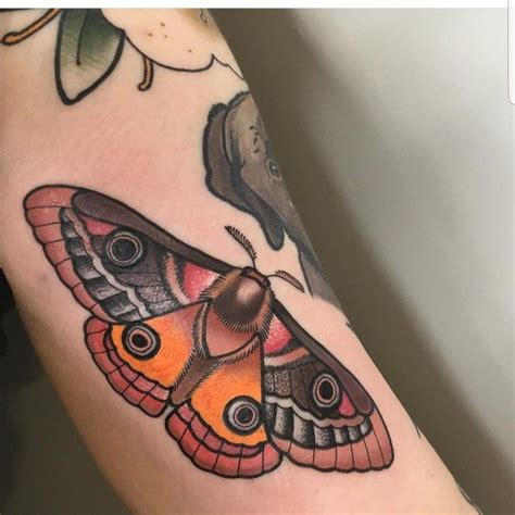 Emperor moth tattoo by Adam Cornish, Leeds, UK | Moth tattoo, Tattoos ...