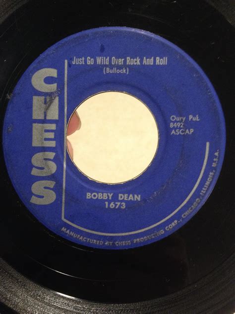 Got a good one today. Bobby Dean - Just Go Wild Over Rock N Roll