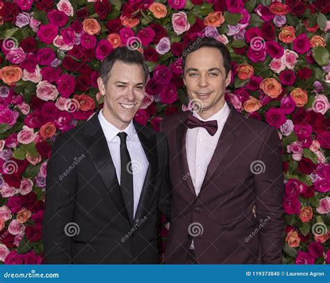 Todd Spiewak and Jim Parsons at the 2018 Tony Awards Editorial Image ...