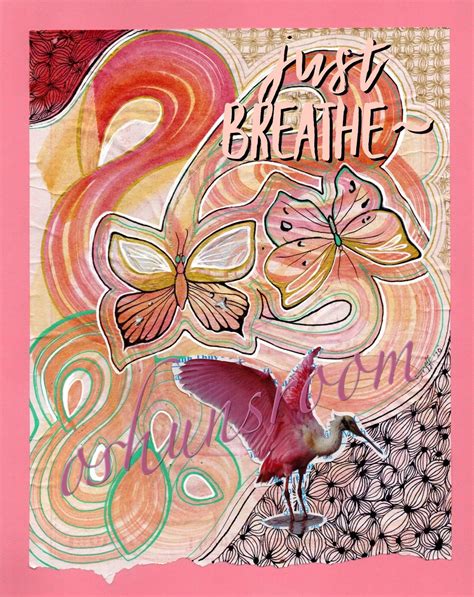 JUST BREATHE art print | Etsy