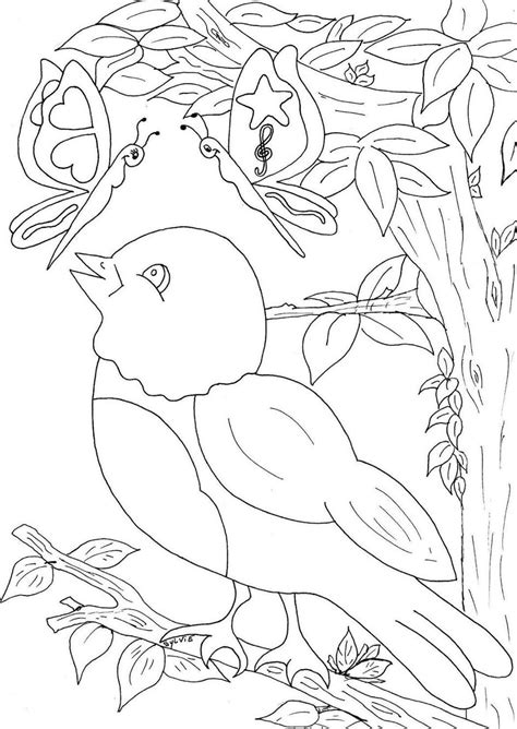 Desenhos De Passaros Para Colorir E Imprimir - 7