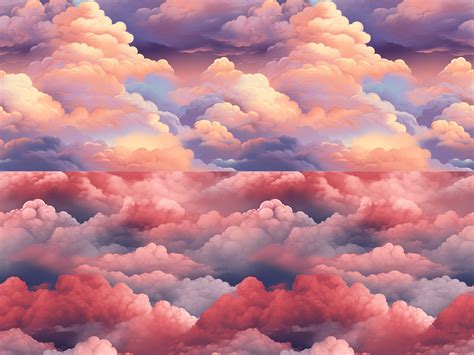 Aesthetic Dreamy Clouds Digital Seamless Paper Pattern Pack - Etsy