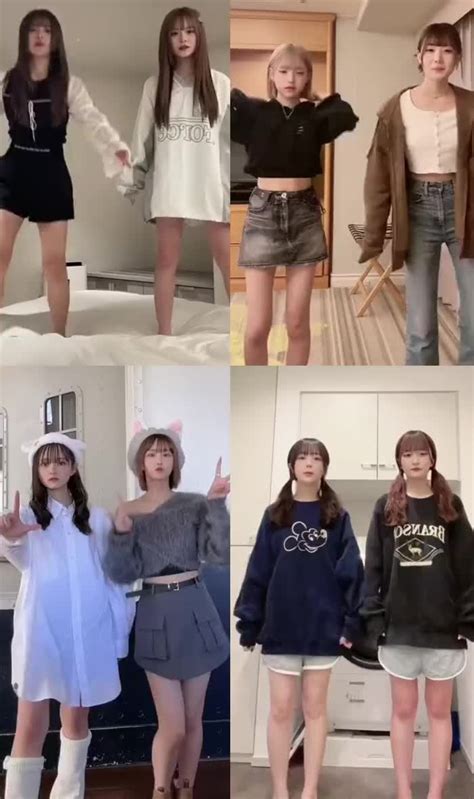 synchronized dance routine  young adults  home tiktok