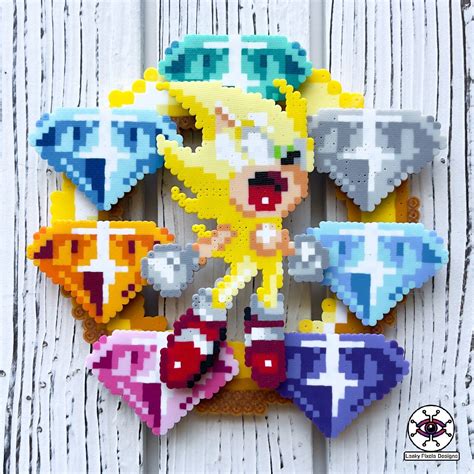 Hyper Sonic Perler Necklace | MakerPlace by Michaels in 2025 | Perler
