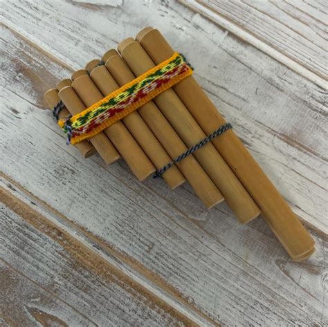 Handmade Peruvian Zampona PANPIPES Double 13 Notes Woodwind - Etsy