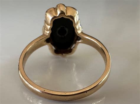 antique diamond  onyx ring  sale  stdibs vintage black onyx