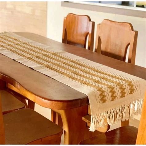 Caminho De Mesa Rustico - o Caminho De Mesa Croche Trabalhado Trilho Decoraçao Posta Rustico ...