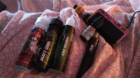 My favorite liquids at the moment. The three bottles are fruity