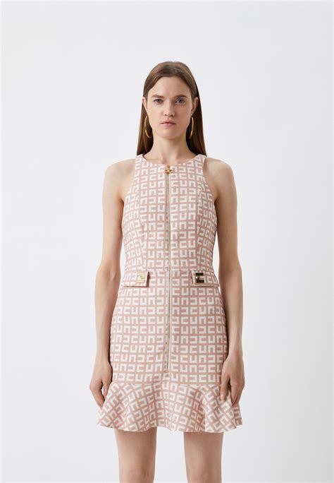 Платье Elisabetta Franchi, цвет: бежевый, RTLACF384801 — купить в ...