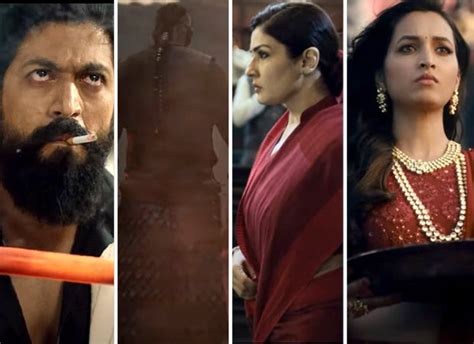 teaser  kgf chapter  starring yash sanjay dutt raveena