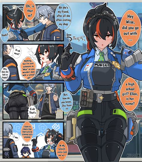 belle, wise, and zhu yuan (zenless zone zero) drawn by kulojawa | Danbooru