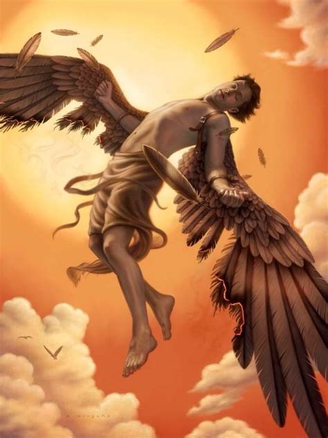 The tale of Icarus is a cautionary tale | Icarus greek mythology ...