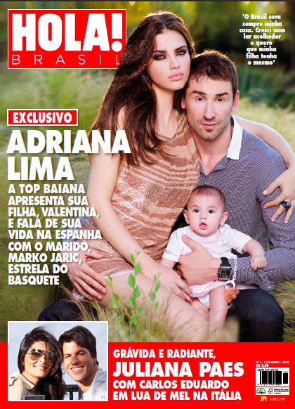 Adriana Lima, Daughter Valentina And Husband Marko Jaric Pose For HOLA ...