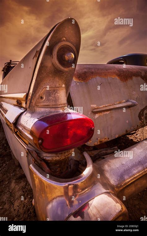 Old rusty car in junkyard Stock Photo - Alamy