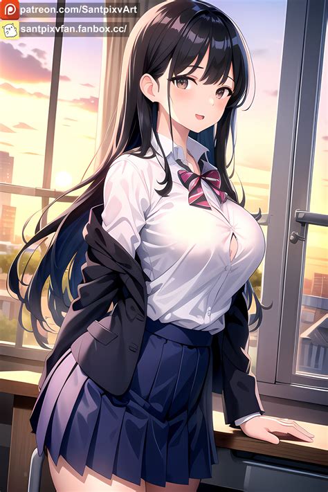 Anna Yamada in schoolroom 2 by Santpixv on DeviantArt