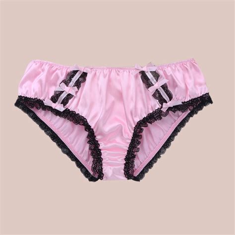 satin lace panties  bow detailing house  chastity
