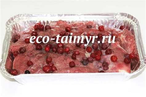 Купить Оленина шпигованная брусникой (Красноярск) цена от 700 руб./кг ...