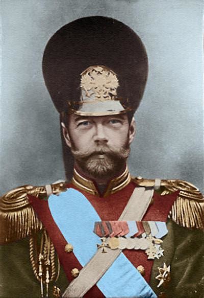 Tsar Nicholas II of Russia in the uniform of the Life Guards Grenadier ...