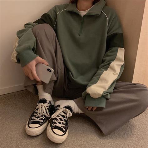 itGirl Shop - Aesthetic Clothing -Oversized 90S Solid Colors Comfy