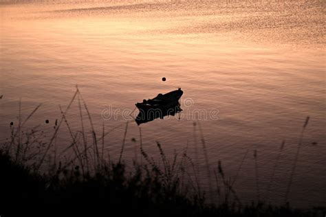 Image that Shows the Solitude Represented by a Boat Stock Image - Image ...