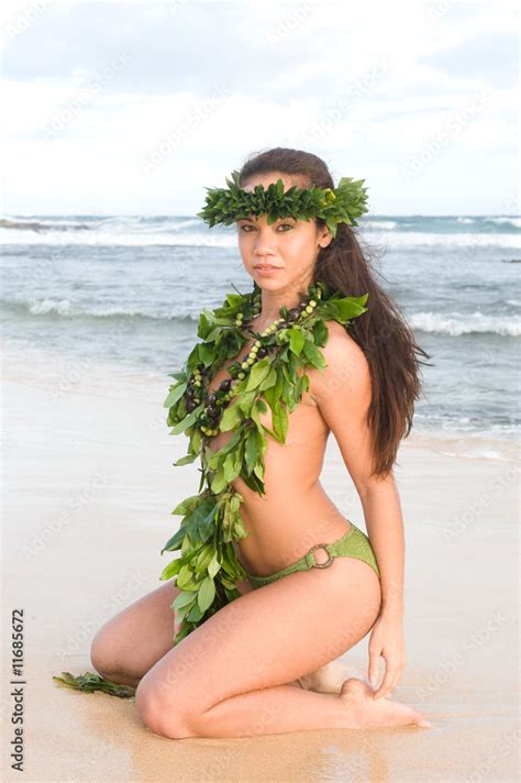 hawaiian hula dancer Stock Photo | Adobe Stock