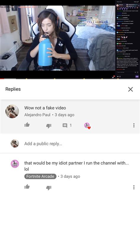 This YouTuber made a fake pokimane video reaction oh wait his partner