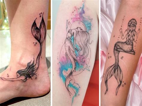 15 Simple and Traditional Mermaid Tattoo Designs