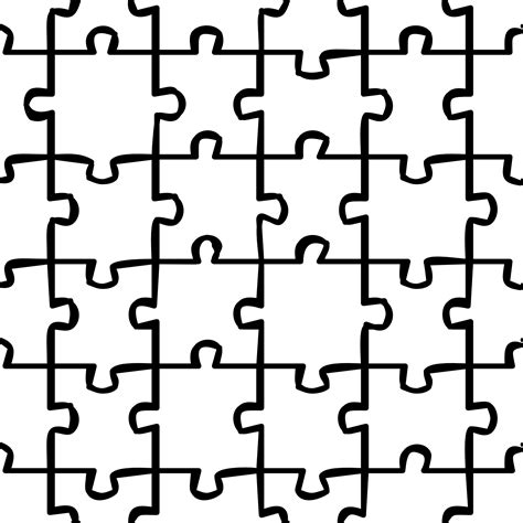 Puzzle clipart line art, Puzzle line art Transparent FREE for download ...