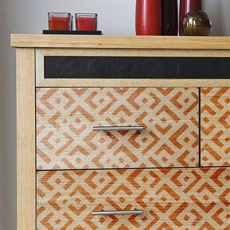 Furniture stencils - modern stencil design for painting on wood