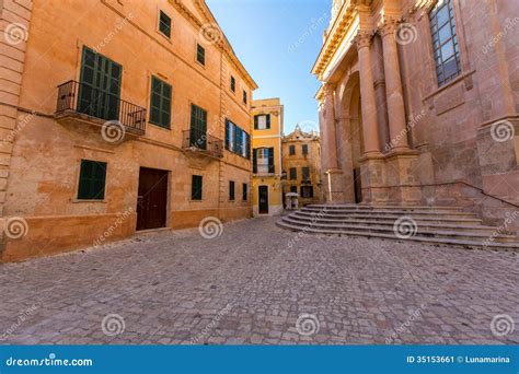 Ciutadella Menorca Cathedral at Ciudadela Balearic Islands Stock Image ...