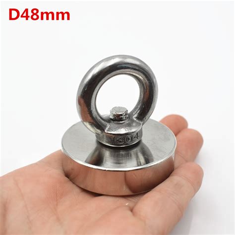 D60mm сильный Мощный круглый неодимовый магнит крюк спасательный магнит ...
