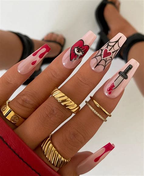 32 Cool Fall Coffin Nails 2023 and Autumn nail colors to get inspired