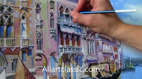Painting a Venetian Lanscape - Do It Yourself - YouTube