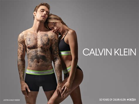 Calvin Klein CK50 Capsule Ads With Justin and Hailey Bieber | The