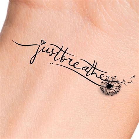 Breathe Tattoo - Etsy